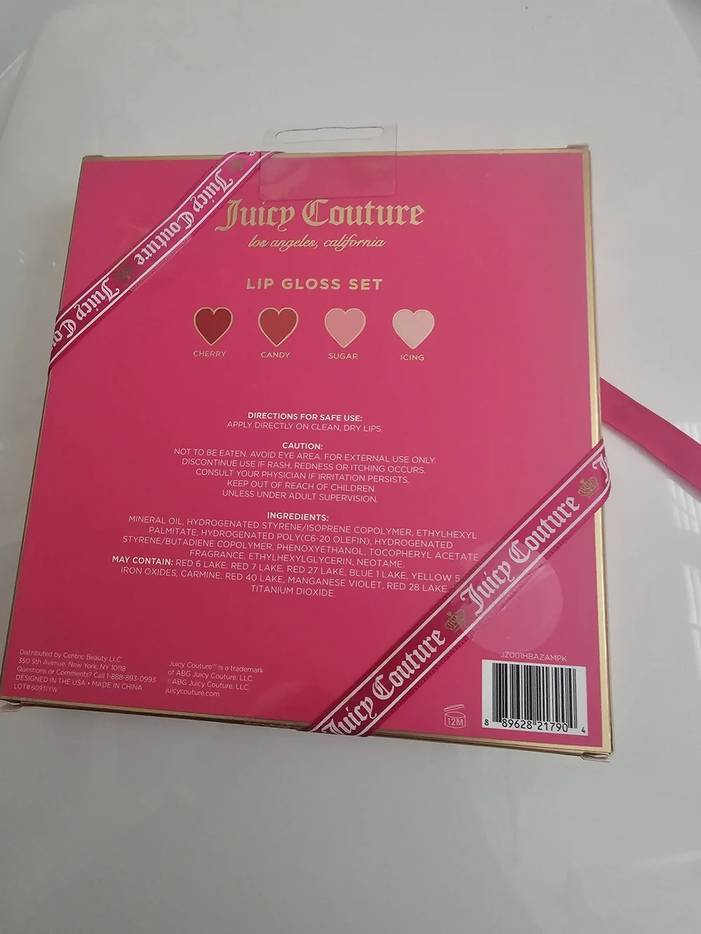 Juicy Couture 4-Piece Lip Gloss Set - Pink, Rose, Nude, Mauve